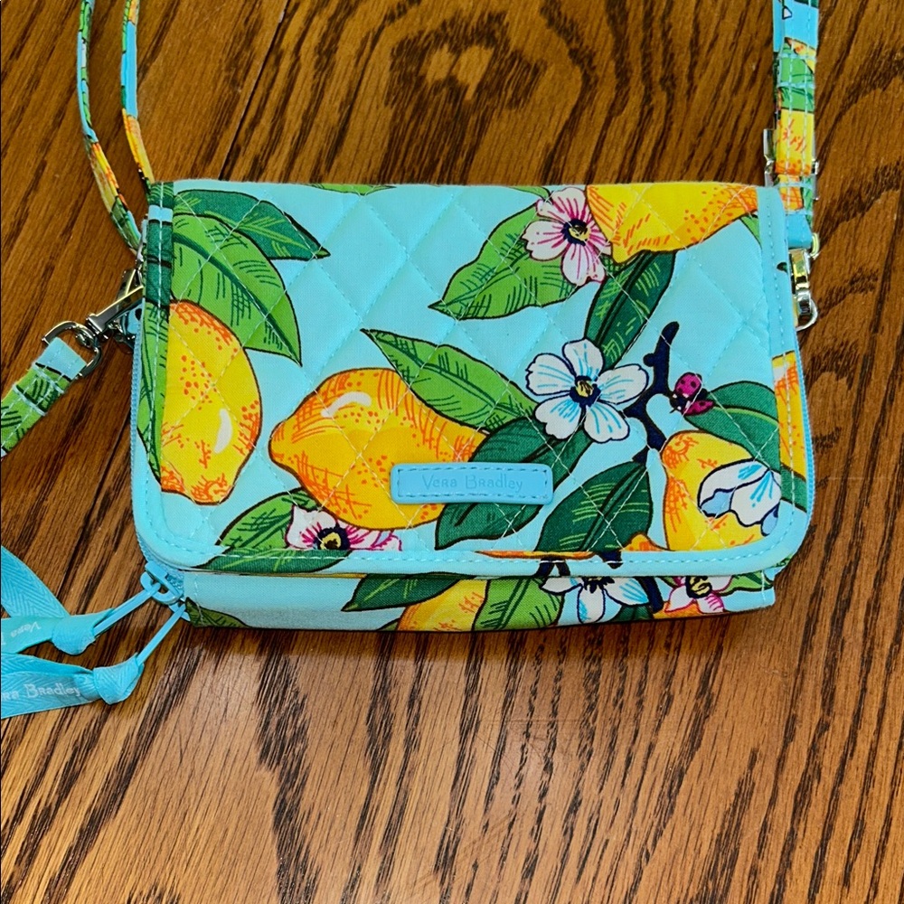 Vera Bradley 3 in 1 Lemon Crossbody Bag - Picture 2 of 7